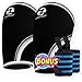 Z ZEALSPOT Elbow Sleeves (Pair) with Heavy Duty Wrist Wraps-Support, Compression for Weightlifting, Powerlifting, Crossfit,Bench Press and Tennis-5mm Neoprene Brace for Both Women,Men, Black M