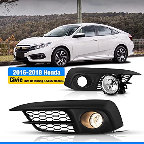 Pair Clear Fog Light Kit For Subaru Forester 2014-2016 – Halogen H11, Wiring & Switch Included, CPW