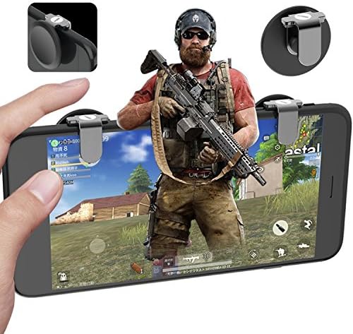 Lapulas Eating Chicken PUBG Gamepad Mobile Game Controller,Joystick Smart Phone Tablet Gaming Trigger L1R1 Shooter Controller for Iphone/Android