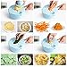 Fomuson 12-in-1 Vegetable Mandoline Slicer Cutter Set, Upgraded Julienne Grater Slicer and Egg Separator with Detachable Handle for Kitchen Multiuse