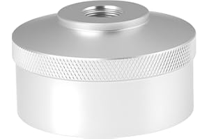 AS Axis Spindleon Silver Extended Run Fuel Gas Cap CNC Billet Aluminum 1/4" NPT Port Compatible with Honda Generator EU2000i 