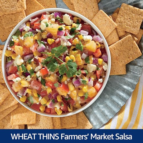 WHEAT THINS ORIGINAL SNACKS, WHOLE GRAIN WHEAT CRACKERS, SNACK CRACKERS, PARTY SIZE, 20 OZ BOX