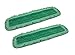Real Clean 24 Inch Green Fringe Microfiber Dust Mop Pads (Pack of 2)