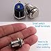 Momentary Push Button Switch, URTONE UR125, 1NO SPST DC/AC 36V 2A Metal Shell Suitable for 12mm 1/2