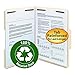 Smead 100% Recycled Fastener File Folder, 2 Fasteners, Reinforced 1/3-Cut Tab, Letter Size, Manila, 50 per Box (14547)