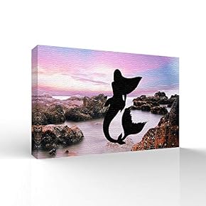 wall26 Canvas Wall Art Elegant Mermaid Pictures Home...