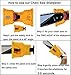 SYITCUN Chainsaw Teeth Sharpener Portable Bar-Mount Electric Chainsaw Chain Sharpening Kit Fast-Sharpening Stone Grinder Tools for Saw Chain Sharpening Tool System Abrasive Tools (Yellow)