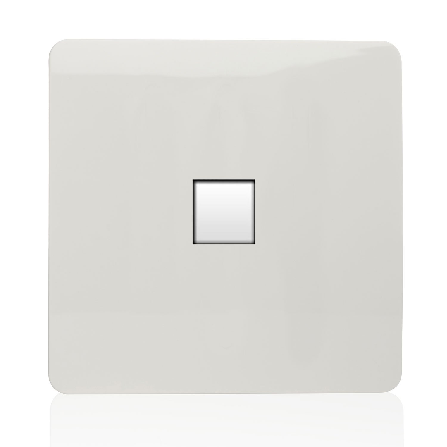 Modern Gloss 1 Gang Ethernet Socket White