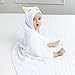 Healthy-Home Hooded Baby Bath Towel. Large 33x34 Inches,100% Natural Cotton, Extra Soft and Absorbent for Boy, Girl, Newborn, Infant or Toddler.Perfect for Baby Shower Gift.