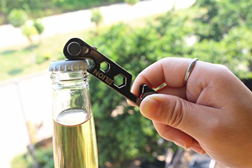 compact pocket key holder organizer with built in tools Phone stand bottle opener gift box