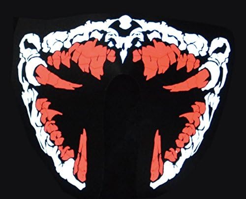LED Mask: Voice &amp; Sound-Activated, Breathable, Lightweight - Perfect for Halloween, Parties, Raves, Music Festivals, Riding &amp; Snowboarding (Alien)