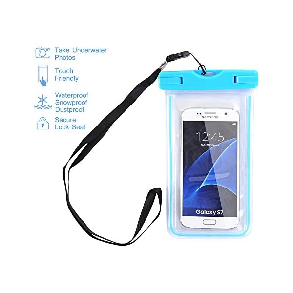 KAMII-3-Pack-Universal-Clear-Waterproof-Bag-Pouch-Dry-Bag-for-Water-Activities-Fit-for-Family-or-Group-Activities-Universal-Size-for-Smartphones-up-to-6-Inches