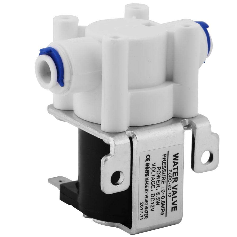 Dingln 1pc DC 12V Water Electric Solenoid Magnetic Purifier Valve Quick Connect Normally Close