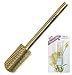 Pana Professional Gold M (Medium) Smooth Round Top Large Dome Top Barrel Carbide Bit 3/32