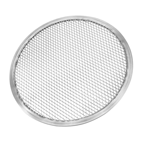 UTHCLO Aluminum Pizza Baking Pan Net 15 Inch Non-Stick Round Pizza Tray Holes for Even Crisping for Home and Restaurant Use