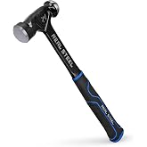 Real Steel Ball Peen Hammer 24 Oz, One Piece Forged Metalworking Tool Ball Pein Hammer r 0519