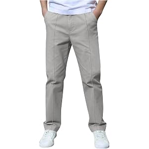 Boys Uniform Pants Casual Elastic Waist School Long Pants Size 3-14 Years | Fashion Loose Trousers with Pockets, Casual Versa