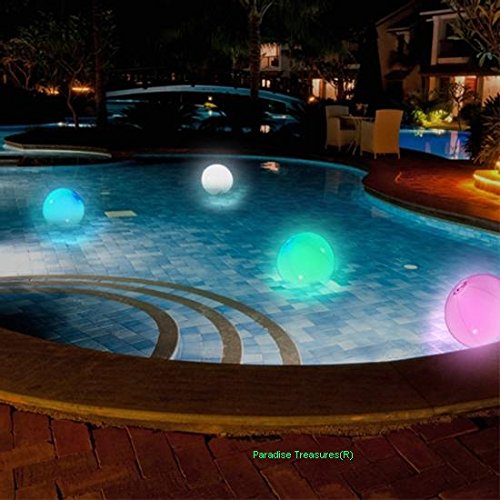 Light up beach ball with color changing led lights