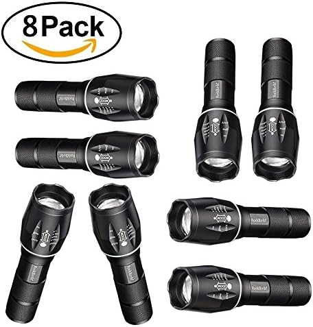 RockBirds Tactical Flashlight (T6-8 pack)