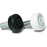Sure-Grip Carrera Toe-Stop, Black/White | Designed with a 5/8" Stem - Features 42mm Footprint and Thickness of 20mm - Sold in Pair - Available in Two Color Options