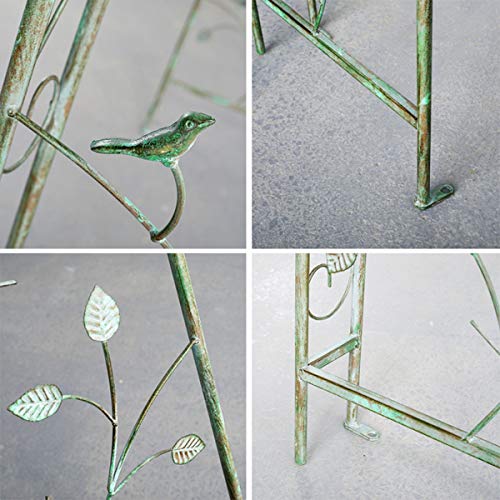 SYLJ Rosenbogen, 220 x 122 x 40 cm Torbogen aus Eisen, Wetterfeste Rankhilfe freistehend, Pergola für Kletterpflanzen… – Bild 7