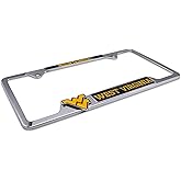 Premium All Metal Mascot License Plate Frame w/ 3D Logos - Second Generation (West Virginia)