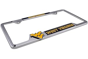 MERCEDES AMG PETRONAS Premium All Metal Mascot License Plate Frame w/ 3D Logos - Second Generation (West Virginia)