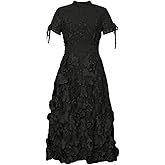 CHIC STAR Womens 3D Embroidery Applique Dress