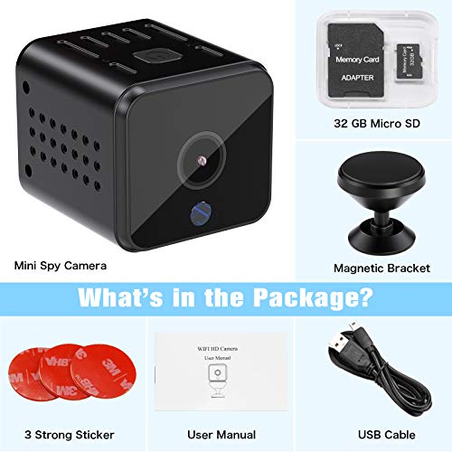 Spy Camera Hidden Mini Camera with APP HD 1080P Home Security WiFi