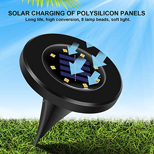 Wilktop Solar Lamp Vloerlamp Zwart Tuin Solar Tuin Solar Lampen Solar Lampen Buiten Waterdicht IP65 Buitenverlichting… - Afbeelding 4