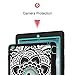 Hocase iPad 2/3/4 Case, Shockproof Heavy Duty Protection Silicone Rubber+Hard Plastic Hybrid Dual Layer Slim Protective Case for iPad 2nd/3rd/4th Generation (9.7-inch) - Black Mandala Flowers