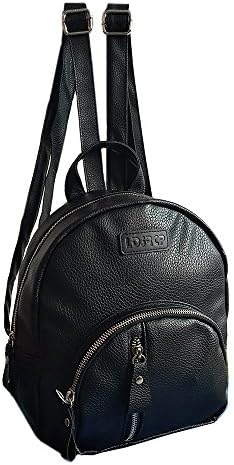 PU Leather Backpack For Baby-girl School College Bookbag Soft Leather Backpack Mini Black Backpack