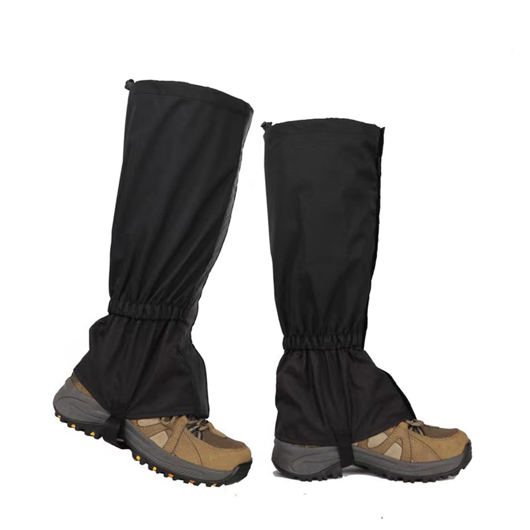Hiking Legging Gaiters,1 Pair Leg Gaiters Waterproof and Adjustable Walking Snow Gaiters Outdoor Waterproof Climbing Boots Cover for Hiking Cycling Fishing Mountain Climbing Hunting Snow Hiking