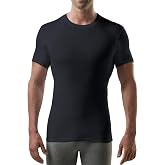 Men's Slim Sweatproof Undershirt, Odor &amp; Sweat Blocking, Crew Neck, Rayon