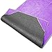 Mettadali Yoga Towel with Corner Pockets + Free Spray Bottle - Slip Resistant & Sweat Activated Gripping Microfiber - Super Soft, Absorbent & Fast Drying (Purple, 72