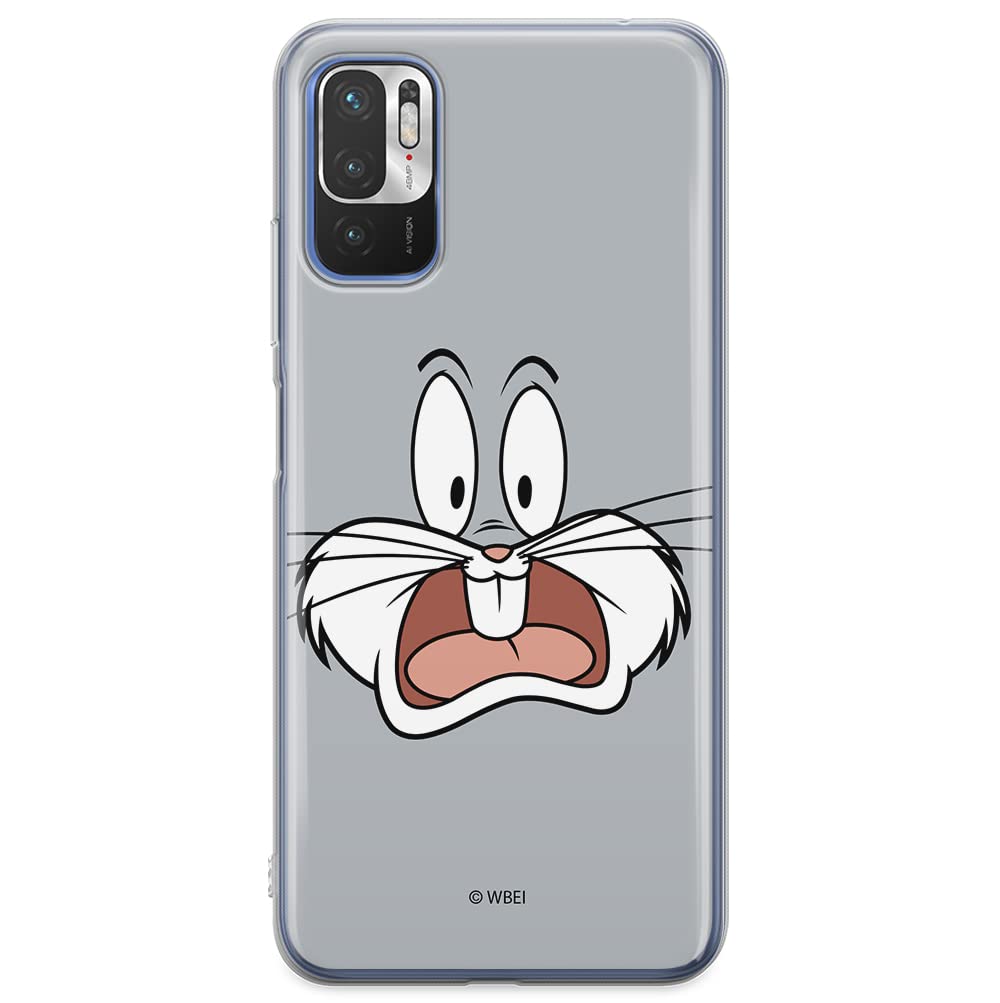 ERT GROUP mobile phone case for Xiaomi REDMI NOTE 10 5G / POCO M3 PRO original and officially Licensed Looney Tunes pattern Bugs 009 adapted to the shape of the mobile phone, case made of TPU