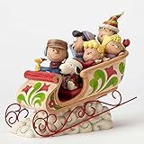 Jim Shore Peanuts Dashing Through the Snow Sleigh Ride Figurine 4052722 New