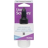 Sculpey Liquid Polymer Oven-Bake Clay, Clear, 1 oz. bottle, Great for jewelry, holiday, DIY, mixed media, window clings, home