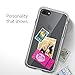 Spigen Crystal Shell iPhone 7 Case with Clear back panel and Reinforced Corners on TPU bumper for iPhone 7 2016 - Dark Crystal