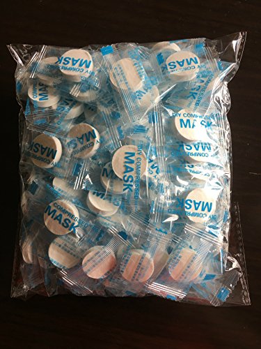 Magik 100-200 Pcs Compressed Blank Sheet Face Mask Facial Natural Cotton Wrap (200 Pack)