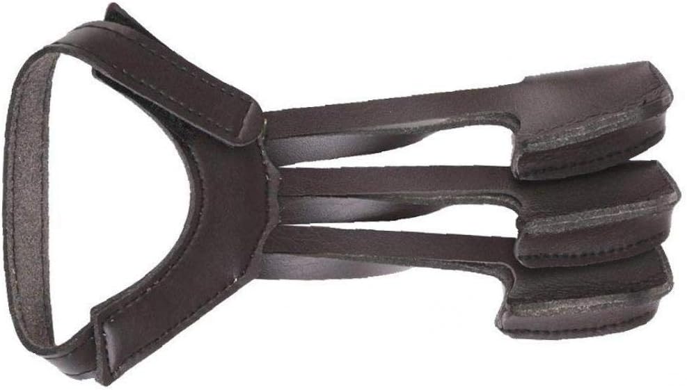 OMMO LEBEINDR Archery Protector Three Finger Tab Glove with Shooting Protect Guard for Hunting Compound Archery Protector