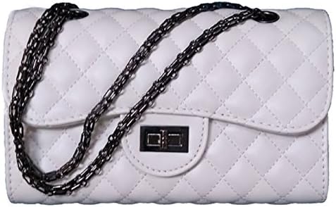 Charlottey Womens Girls' Shoulder Bag Chain Bag Crossbody Bag White