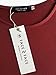 FACE N FACE Women's Scoop-Neck Solid Long-Sleeve Short Fitted Dress, Wine, X-Small