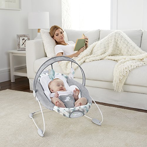 Ingenuity SmartBounce Automatic Baby Bouncer Seat With Music, Nature