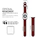 42mm Watch Band, Acytime Durable Soft Silicone Replacement iWatch Band Sport Style Wrist Strap for Apple Watch Band Series 3 Series 2 Series 1 Sport, Edition 42mm (42mm-Wine Red)