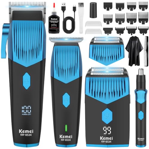 KEMEI 8534 Professional Electric Hair Clipper Set Beard and Nose Trimmer Ear Hair Kit
