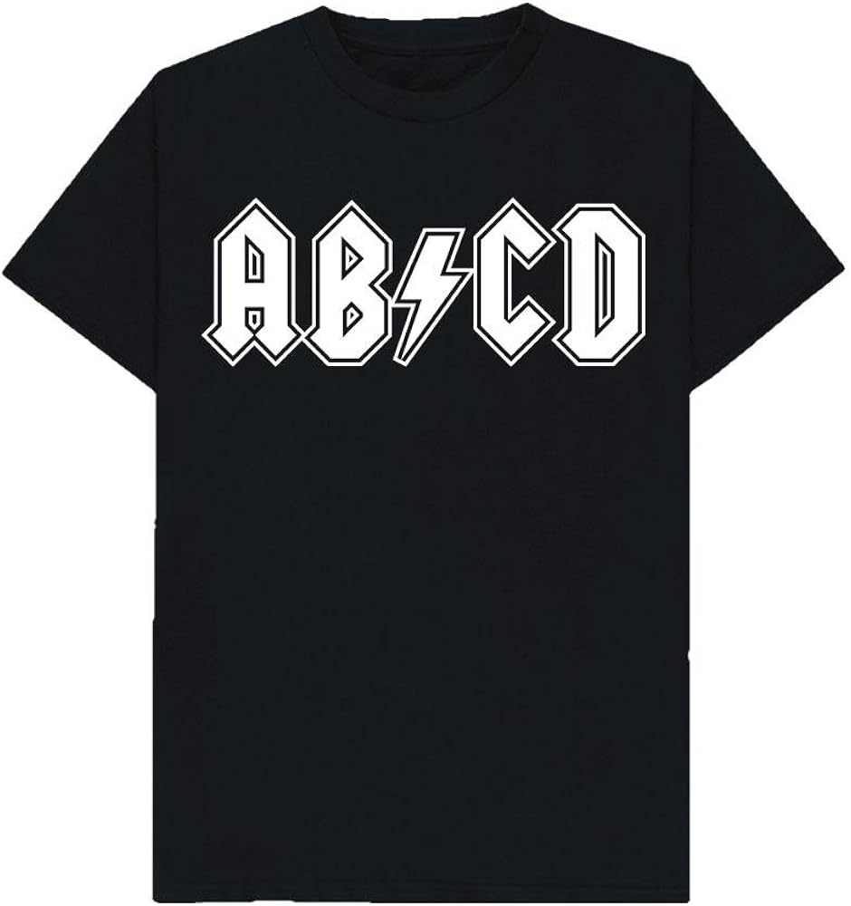AB CD Highway To Spell AC DC Inspired Spelling Grammar Tshirt Shaw T Shirts Sizes 