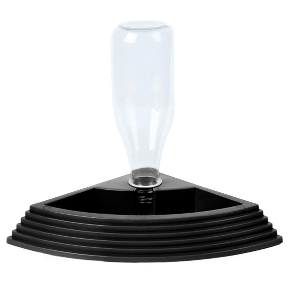 OMEM Reptile Water Fountain Water Dish for Pet Busy Man Needed Items (Black)