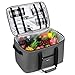 Bagmine 65 Cans Cooler Bag, Soft-Sided Collapsible Car Cooler Bag Leak-Proof Thermal Cooler Tote Bag with Side Handles, Perfect Groceries Bag, 45 Liter, 18.2