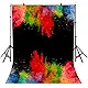 LYLYCTY Raging Dancing Fire Photography Backdrops 5x7ft Black Background for Picture Photo Studio Props dw225